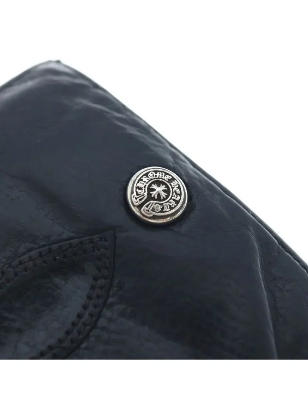 Chrome Hearts Aint Nothin 2 DO Flairnie Bifold Leather Wallet Black